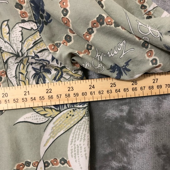 Vintage Tommy Bahama Hawaiian Shirt Short Sleeve Button Up Palm Trees Floral - Picture 13 of 15